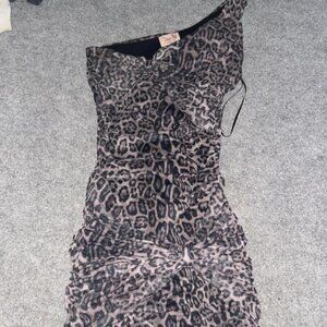 Topshop Women's Brown and Multi Dresses